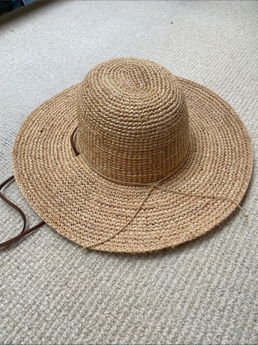 SCALA COLLEZIONE Handcrafted Sun Hat Tan O/S